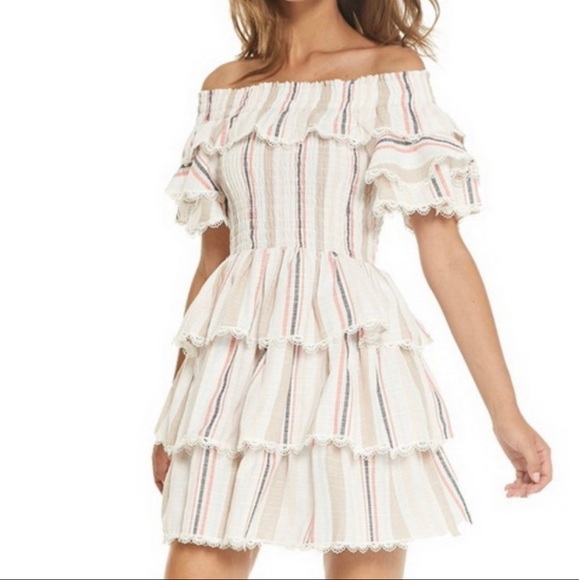 Misa Los Angeles Dresses & Skirts - MISA Los Angeles XS ruffle off the shoulder dress. No flaws